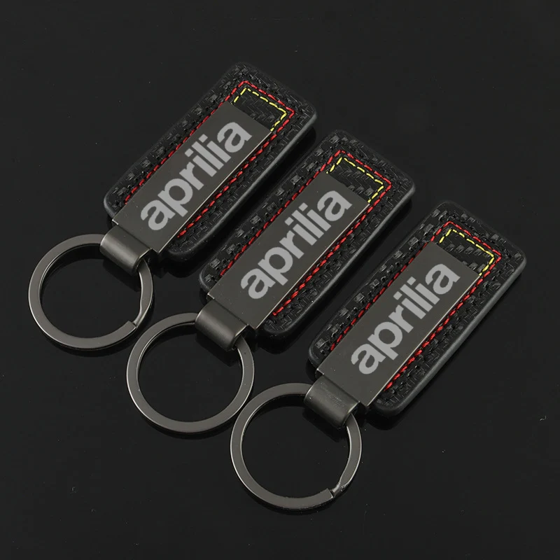 Car Keychain Keyring Logo Key Chains Buckle Gift for Aprilia RSV4 RSV1000/R Dorsoduro 750 Caponord 1200 Shiver Tuono Accessories