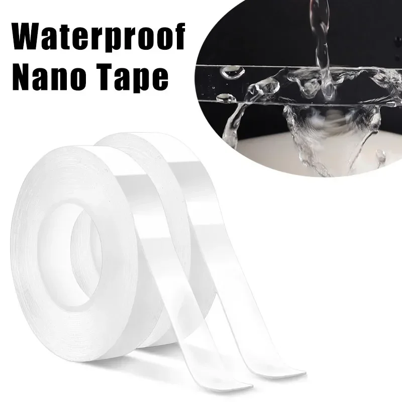 

3/5/10M Nano Tape Double-sided Strong Decorative Adhesive Tapes Transparent Waterproof Tape for Posters，Home and Office Decor