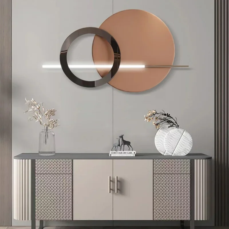 New Style LED Home Wall Light Creative Round Metal For Bedroom Parlor Restaurant Atmosphere Lamp Dropshipping