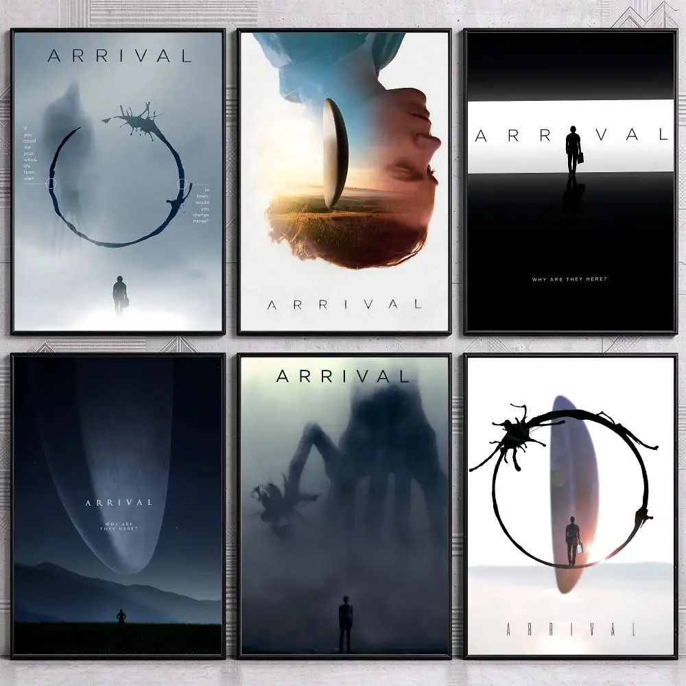 Thoughtful Sci-Fi Movie A-Arrival Poster Wall Art Print Sticker for Bedroom Living Room Dorm Office Modern Home Decor Gift