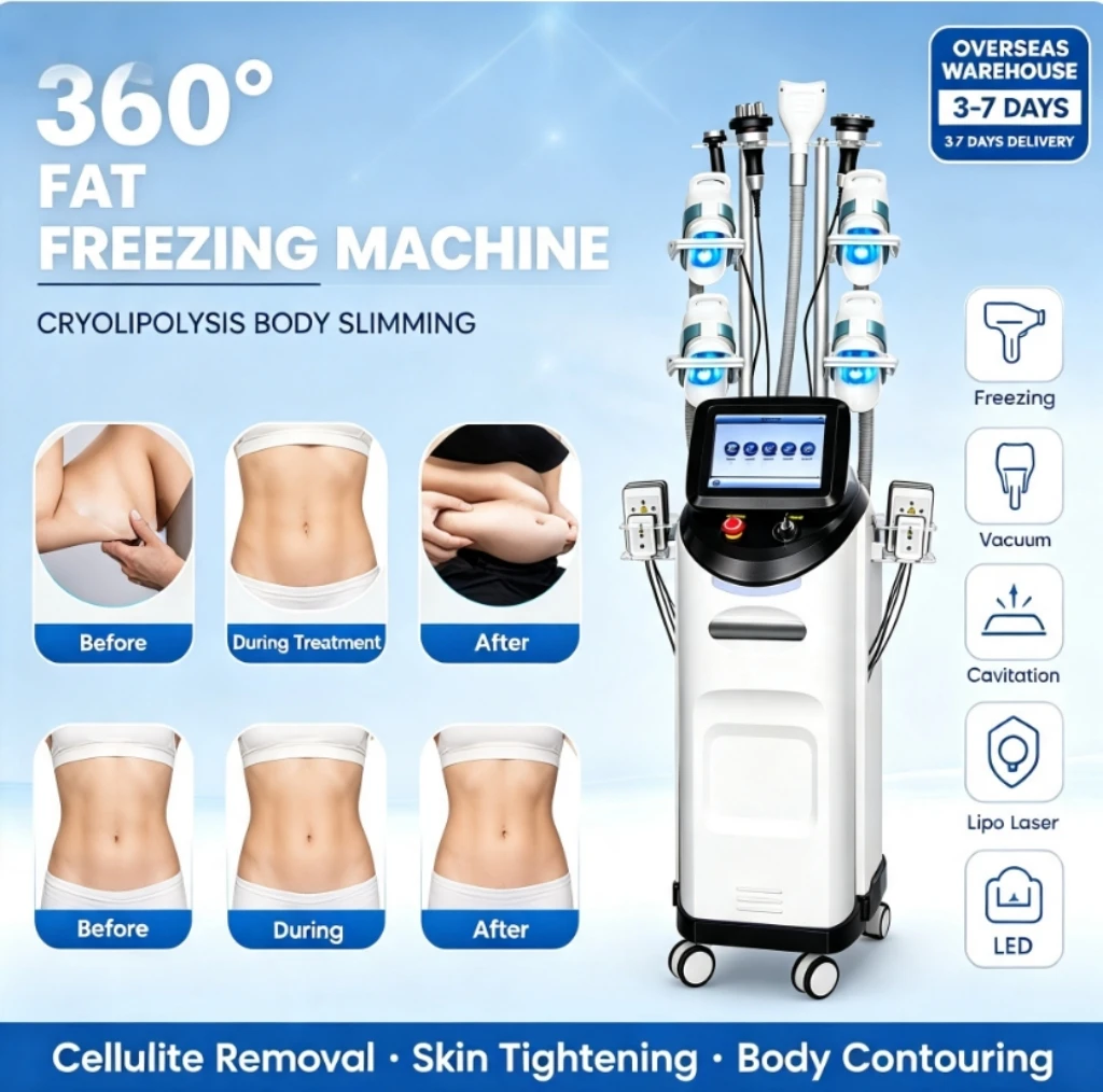 360 Surround Cooling Slim Machine EMS Body Sculpt 40K Cavitation Lipolaser Body Reshaping Anti-Cellulite Salon Equipment