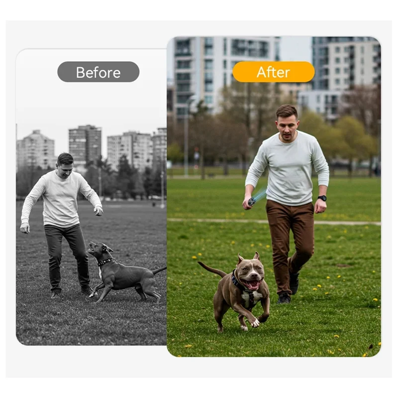 

AU61-Dog Repeller Ultrasonic Dog Trainer Anti Barking Training Device Rechargeable High Power Dog Repeller LED Flashlight