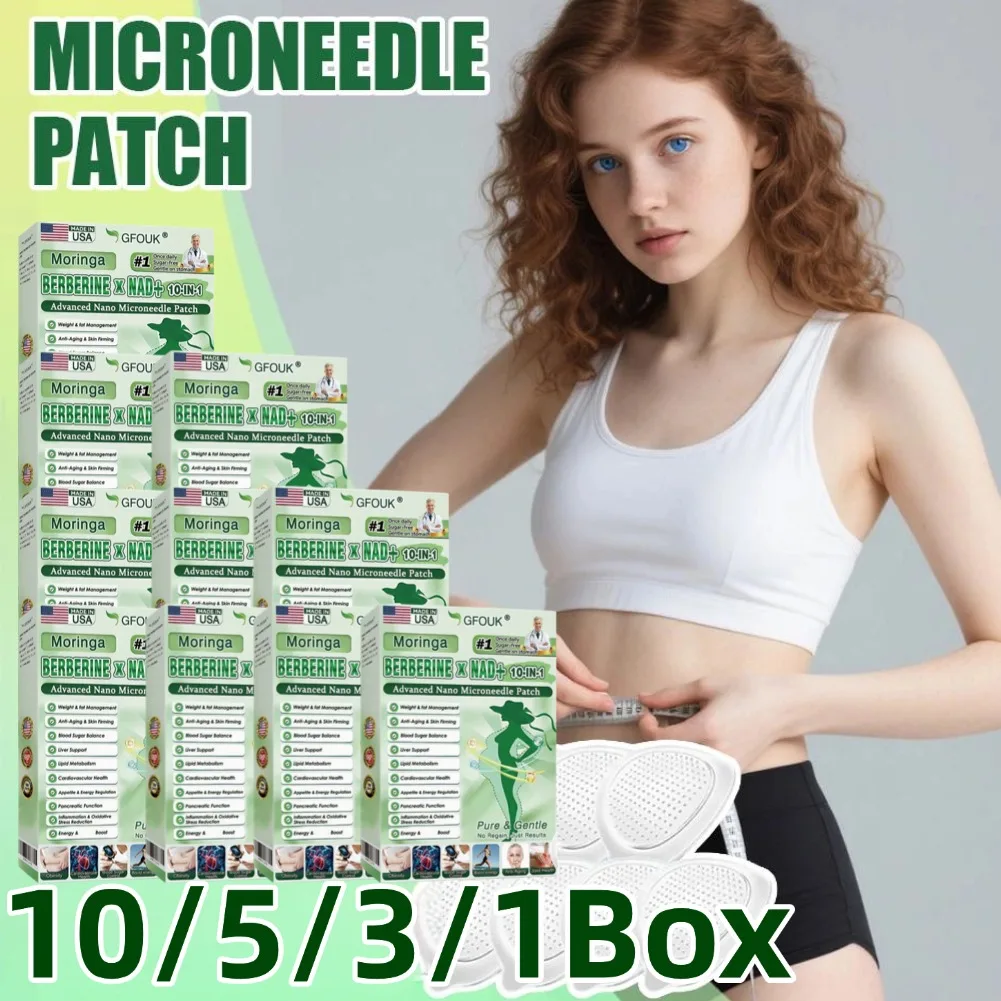 10/5/3/1Box GLP-1 Slimming Micro Needle Body Care Patch Moringa Weight Management Patch Daily Body Skincare Patches Health Care