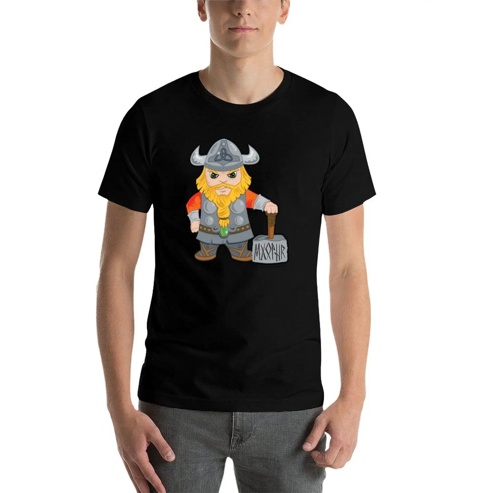 Thor, God of Thunder T-Shirt Regular Fit Plain Tee Shirt view 3