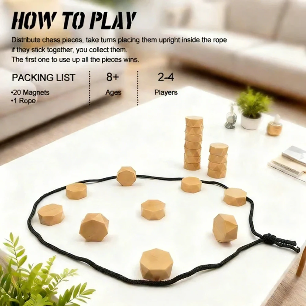 Portable Magnetic Chess Game 33 MM Interactive Magnet Board Strategy Educational Puzzle for Family Kids Adults Tabletop Classic