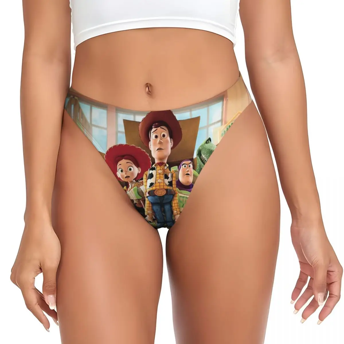 

Custom Womens Cartoon Toy Story G-string Thong Stretch Panties Underwear