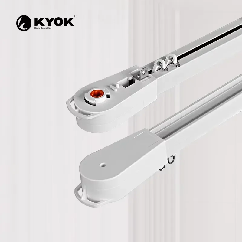 KYOK Smart Motorised Curtain Rod Manufacturer With Wifi Control for Hotel Rooms and Meeting Rooms