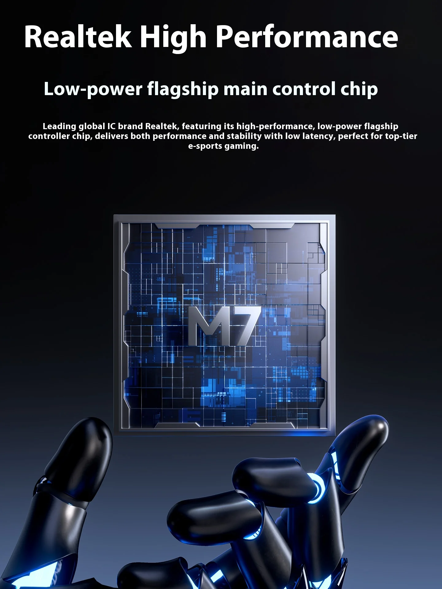 MCHOSE M7 Ultra Wireless Gaming Mouse PAW3950 8kHz Polling Rate Lightweight Ergonomic Design 500mAh Optical Switch 750IPS