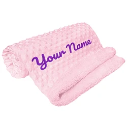 Personalized Swaddle Blanket Baby Throw Blanket Newborn Custom Blanket With Name Cute Toddler Blanket Soft Plush girl boys Gifts