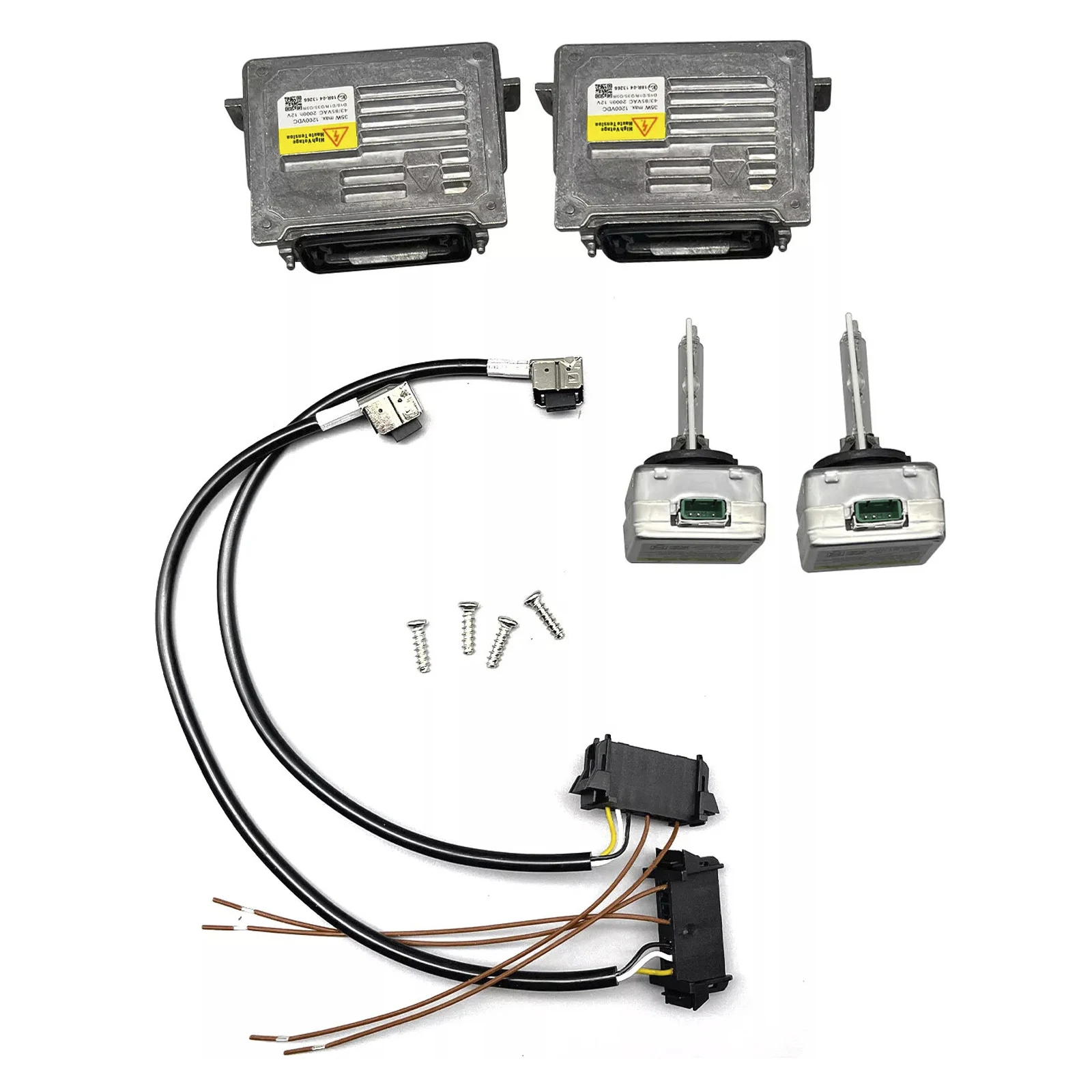 2x Xenon Ballast & HID D3S Light Bulb Wire Kit Control Unit for GMC Acadia 2013 2014 2015 2016