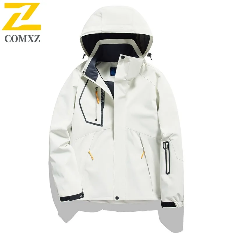 

COMXZ Лидер продаж, однослойная куртка для альпинизма на открытом воздухе, водонепроницаемая ветрозащитная мужская куртка, спортивная куртка унисекс