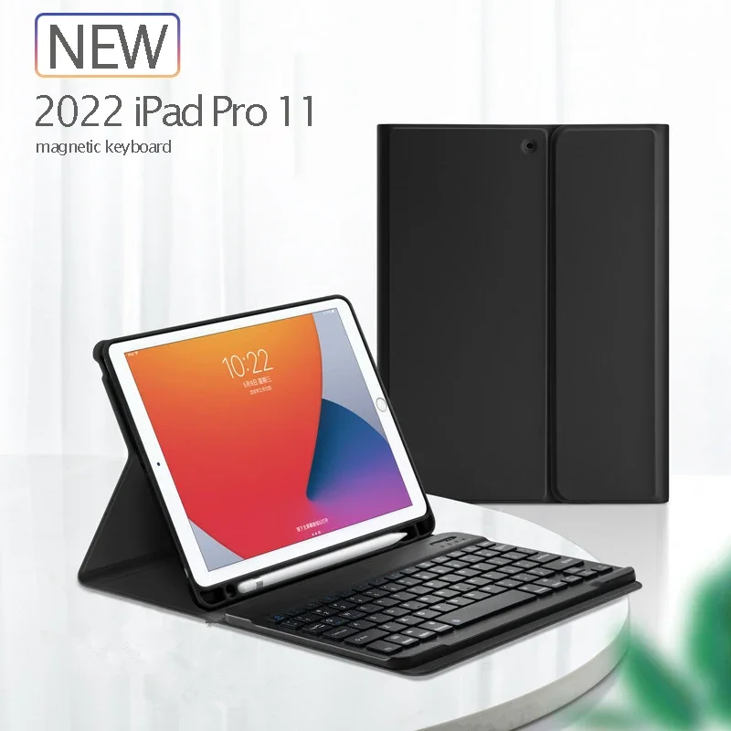 

Magenetic Keyboard with Case for iPad 10.2 7th 8th Pro 10.5 Air 3 9.7 Case with Pencil Slot for iPad Pro 11 Air 4 5 6 10th 10.9