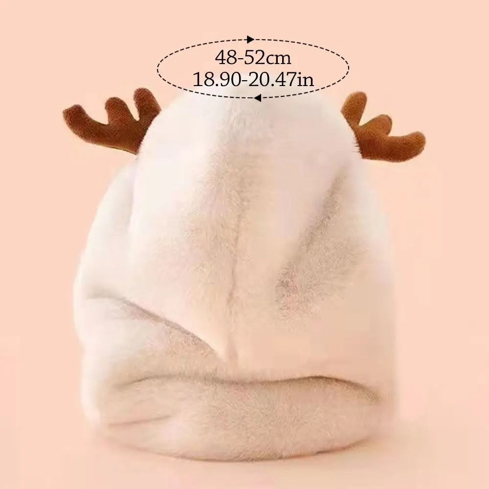 Fashion Cartoon Kids Integrated Cap Scarf Plush Windproof Baby Hat With Scarf Soft Thickening Ear Protection Cap Autumn Winter