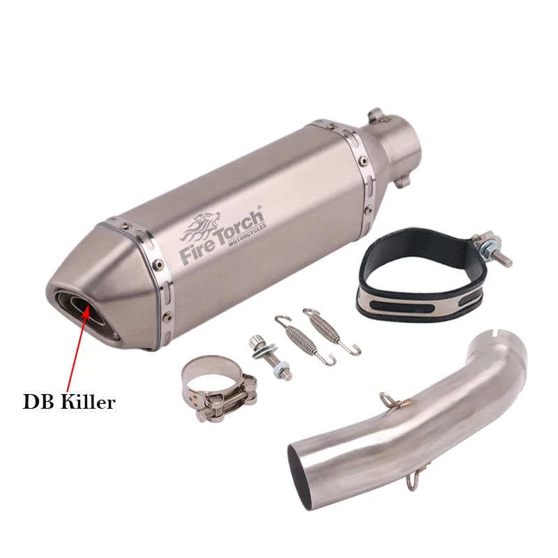 For KTM250 KTM DUKE 250 390 KTM390 Adventure ADV 2020 2021 KTM125 2021 Motorcycle Exhaust System Middle Link Pipe Muffler Escape