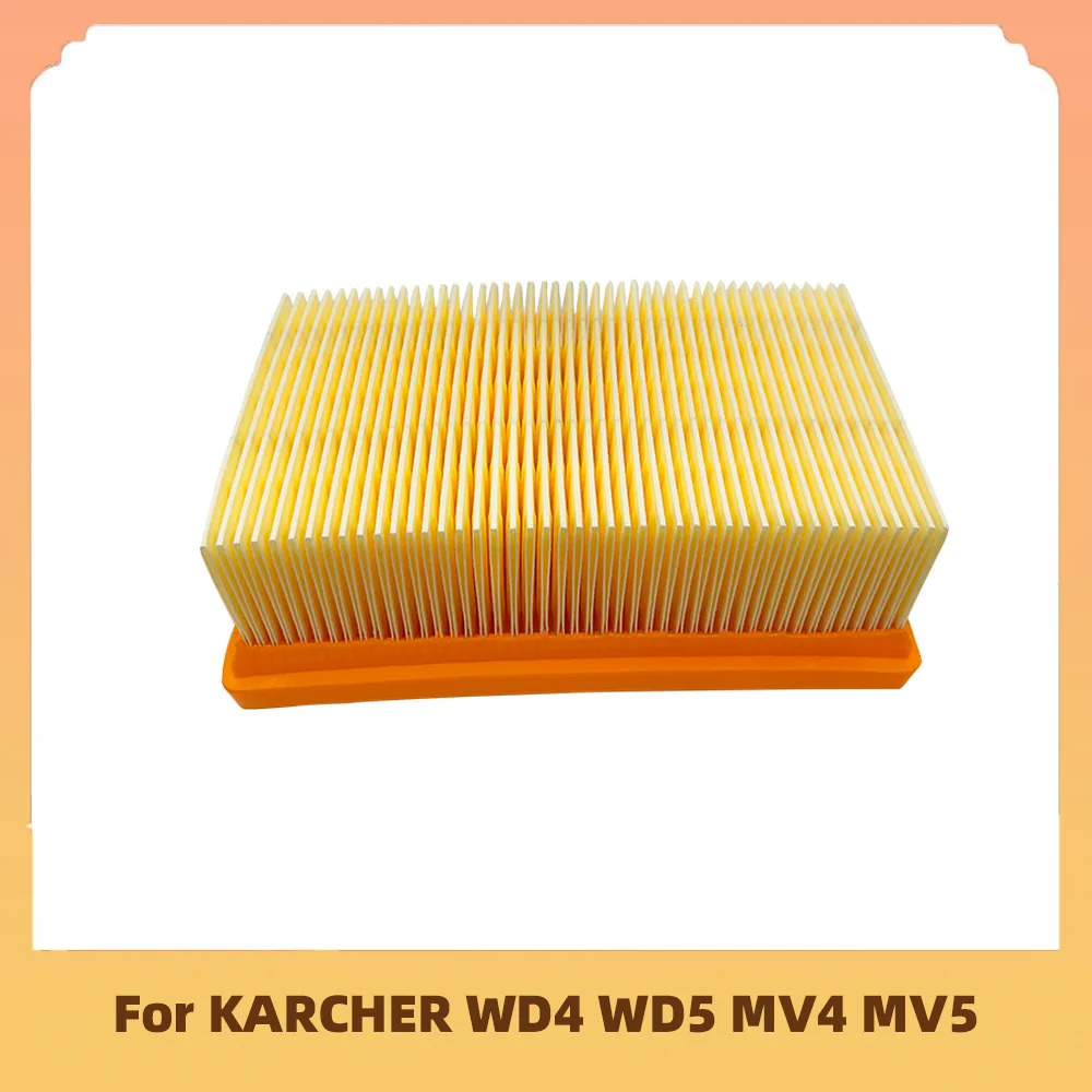 For KARCHER MV4 MV5 MV6 WD4 WD5 WD6 Home & Garden Multi-purpose Vacuum Cleaners Flat Pleated Filter Replacement Spare Parts