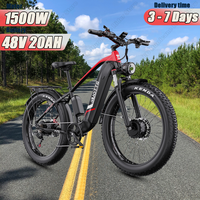 DUOTTS F26 Mountain Electric Bicycle 1500W Dual Motor 48V17.5Ah Lithium Battery Electric Bike Dual Disc Brake City Commut E-Bike