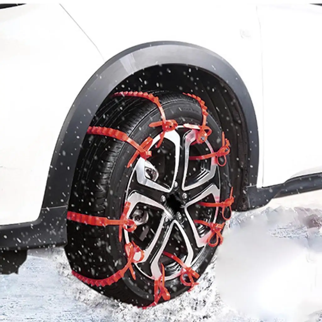 Tire Anti Chain Tire Orange Resistance Traction Installation 3 Wear Upgraded