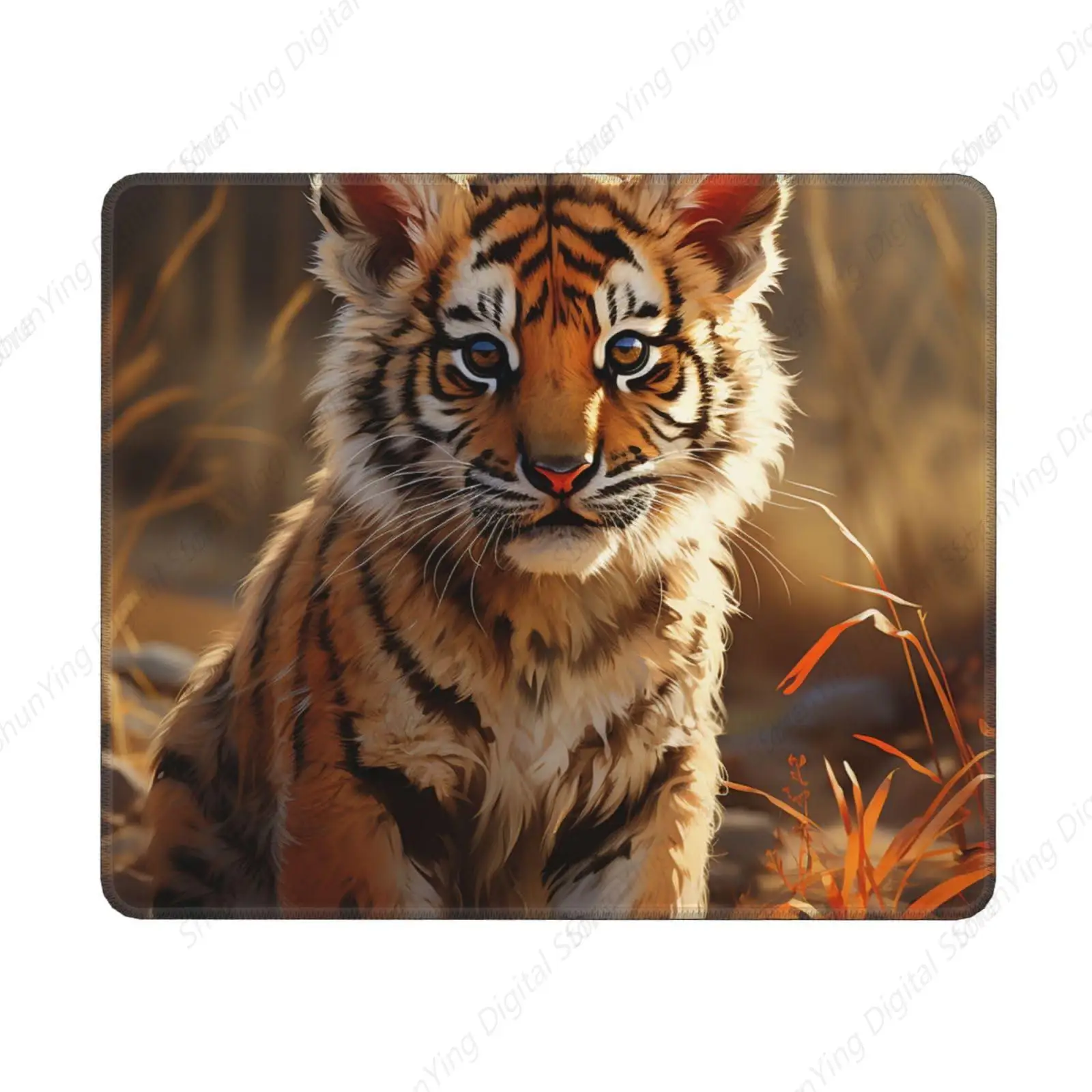 

Anti Slip Mouse Pad With Rubber Cute Tiger Mouse Pad For Office Decoration Used For Gaming Work And Computer 7 X 8.6 Inch