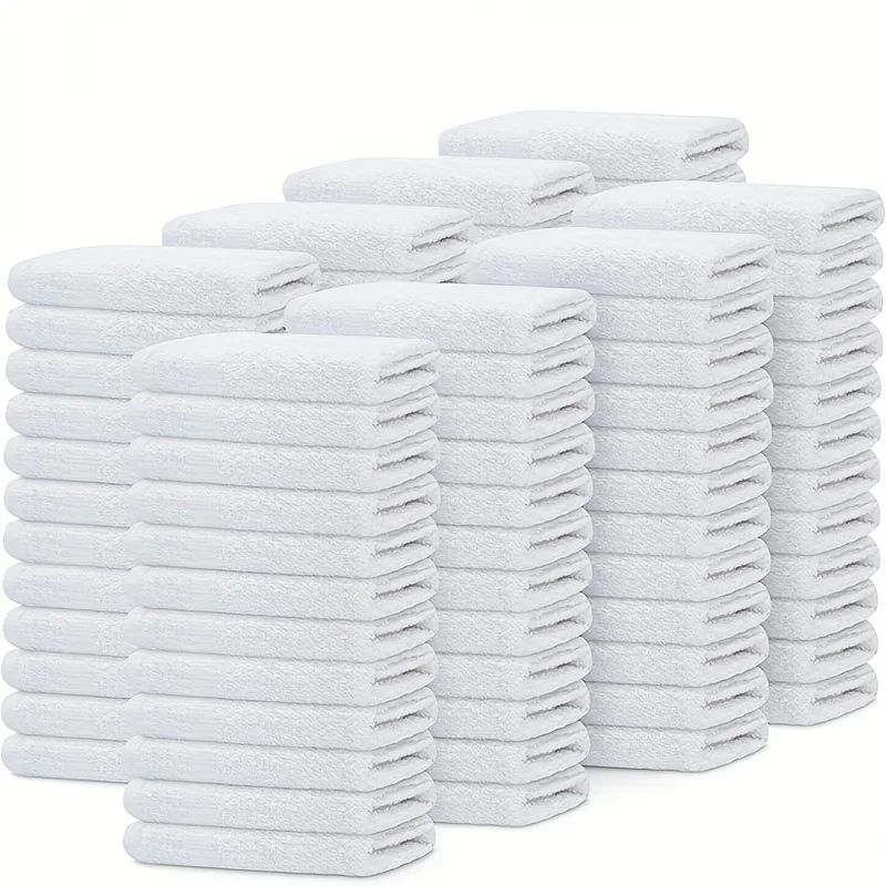 5 Stück einzeln verpackte Einweghandtücher mit guter Wasseraufnahme, Hotelzimmer, Schönheitssalon, Fußbad, weiße Einweghandtücher