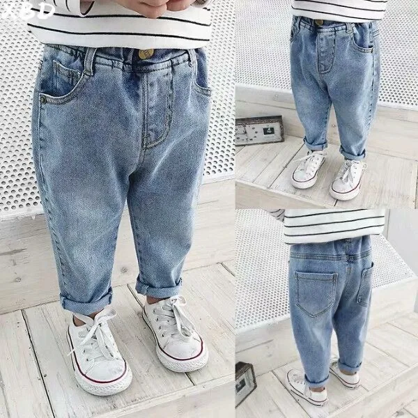 New Boys long Pants Jeans Loose-fit Casual  Holes For Small And Boys' Cool Casual Pants 0-6 Year Old Children's Clothing