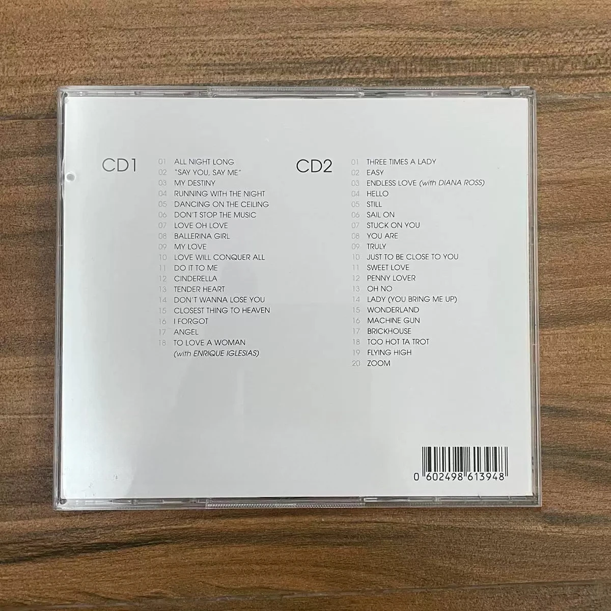 Lionel Richie Koleksi Definitif 2CD Musik Soul Pop Ballad Abadi