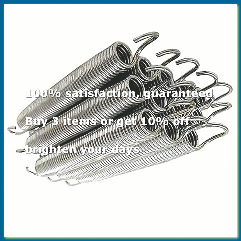 ●12Pack 6.5Inch Trampoline Spring Steel Replacement Kit for Extra Bounce Trampoline Accessories Silver-ABFB