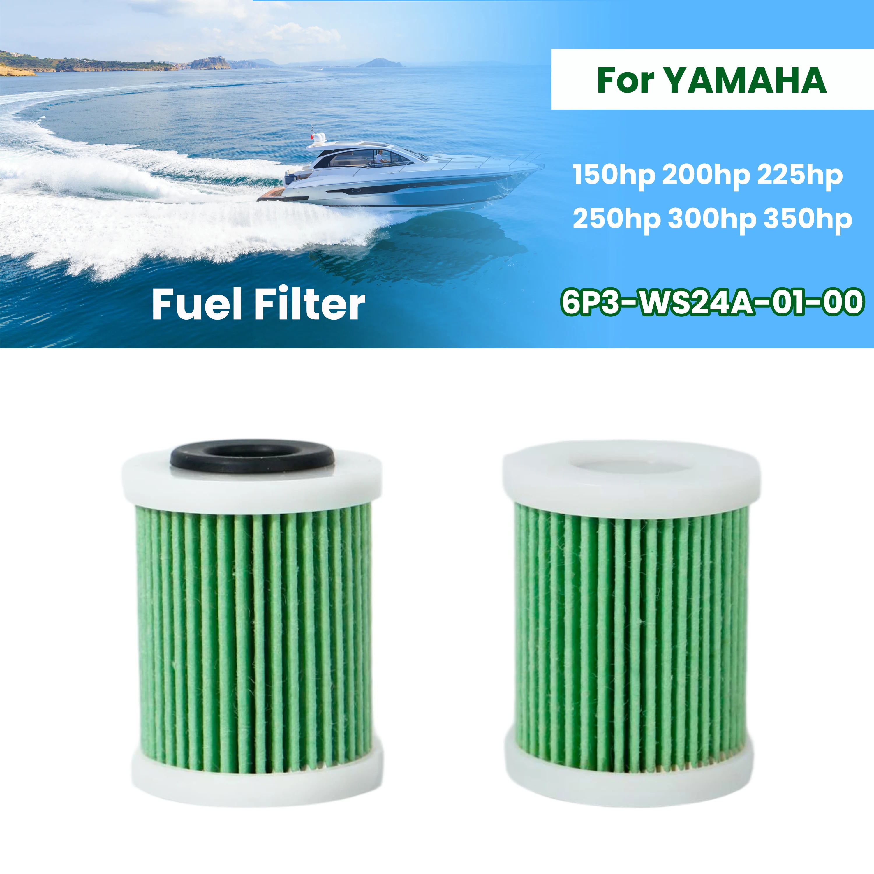 

Fuel Filter Accessories Parts 6P3-WS24A-01-00 For Yamaha 150hp 200hp 225hp 250hp 300hp 350hp VZ150-VZ300 Outboard Engine