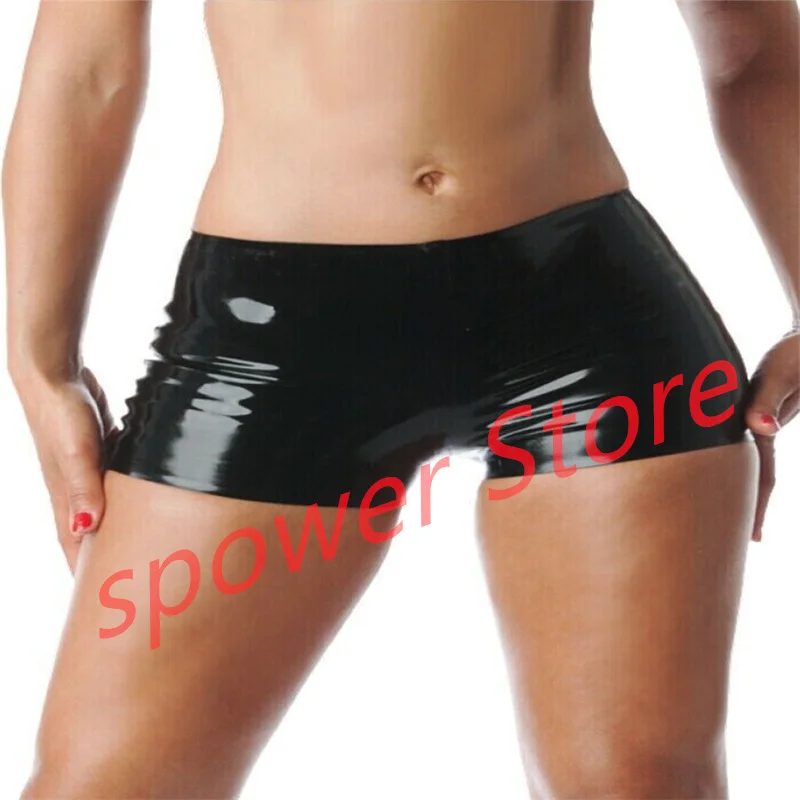 

Women Latex Boxer Panties Shorts Rubber Underwear