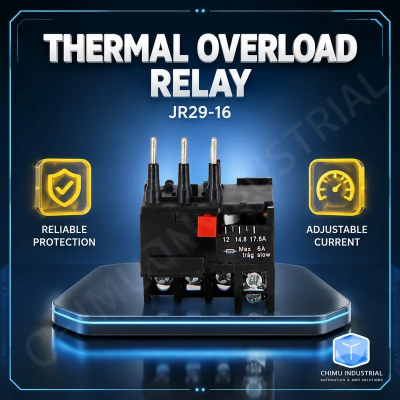 【CHIMU INDUSTRIAL】 for JR29-16 JRS8-16 Thermal Relay Overload Protector 16A AC DC