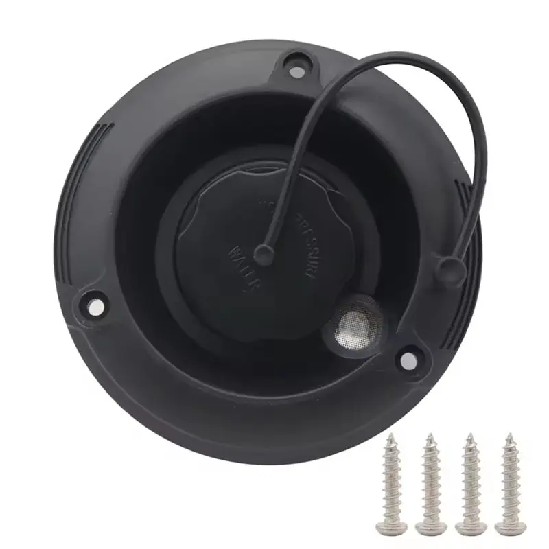 SDFC-RV Fresh Water Gravity Inlet Round Black Water Fill Hatch For Camper RV Replacement Part