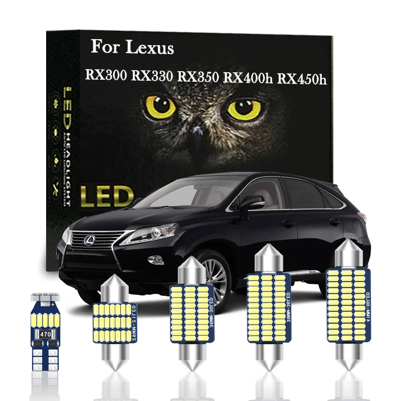 

Canbus Interior Lights LED For Lexus RX300 RX330 RX350 RX400h RX270 RX450h AL10 1998- 2006 2007 2010 2011 2013 2014-2015