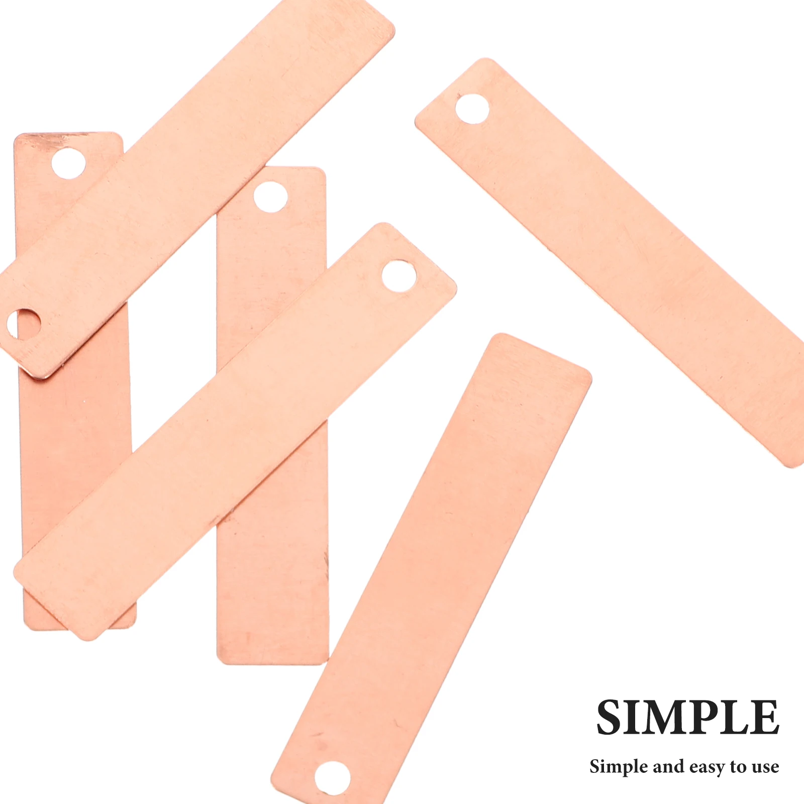 

6pcs Copper Sheets for Physics Teaching Experiment Supplies Material Fruit Science Project Tool Parts