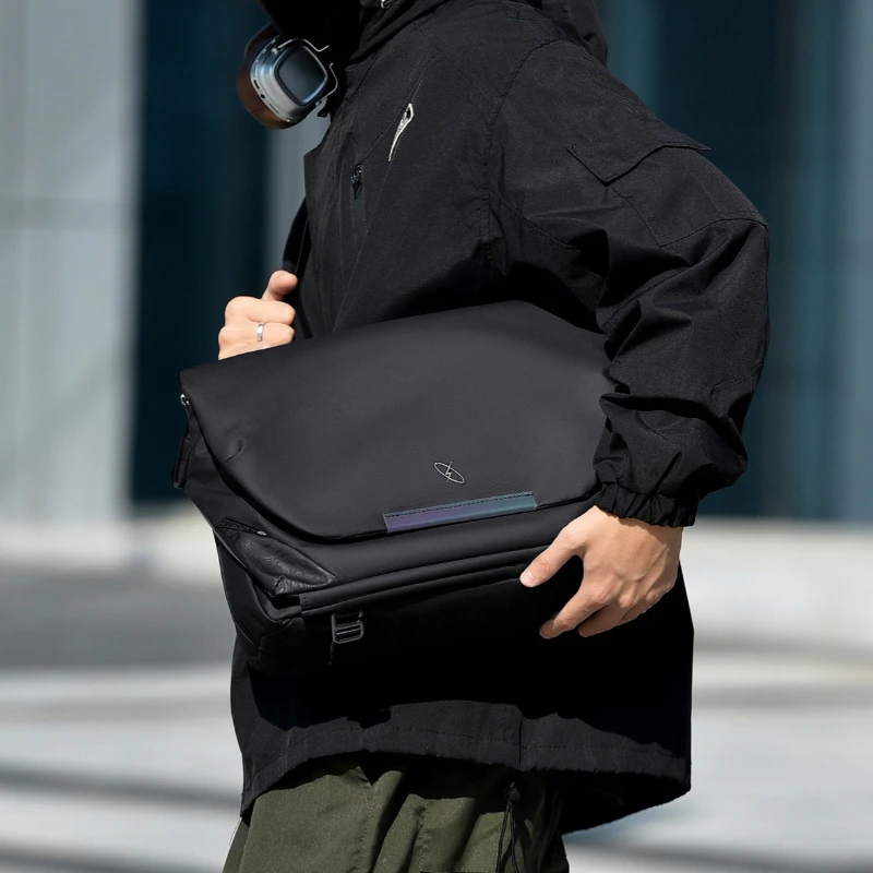 

Мужская модная сумка-мессенджер 2026 года, большая вместительная наплечная сумка для студентов, уличная сумка через плечо, городской рюкзак для школы