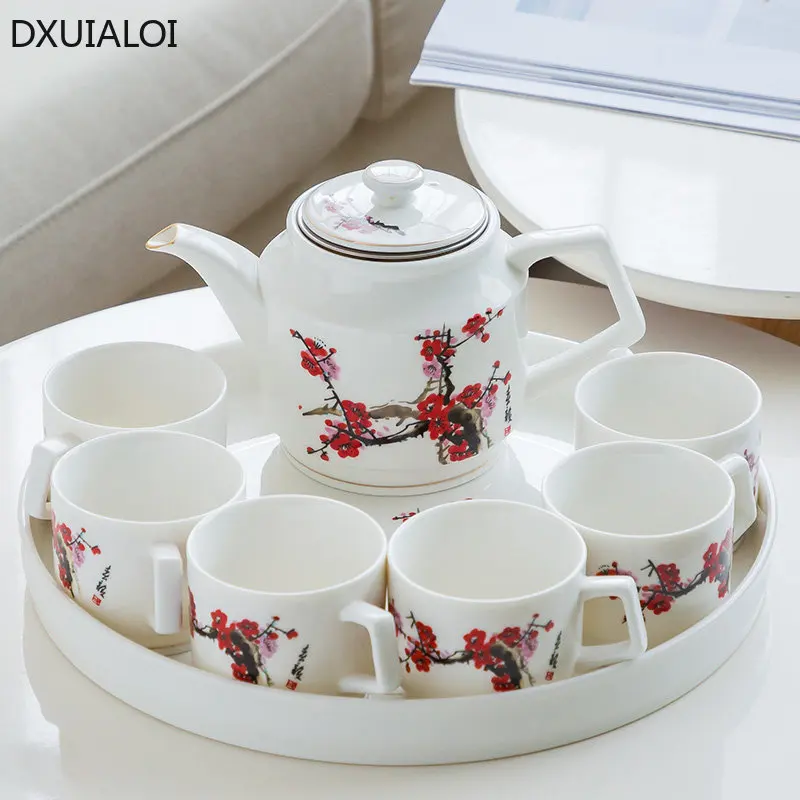 

Teapot Kitchen Teaset Home Decor Accessories Chinese China Tea Pot Teaware Set Teacup teapot Cold kettle tea pot and cup set