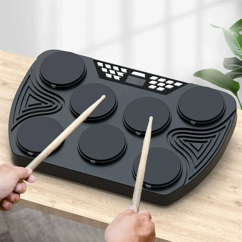 Portable Intelligent Power Electronic Drum Frame Drum Hitting Board Jazz  Simulator Professional Bluetooth Electric