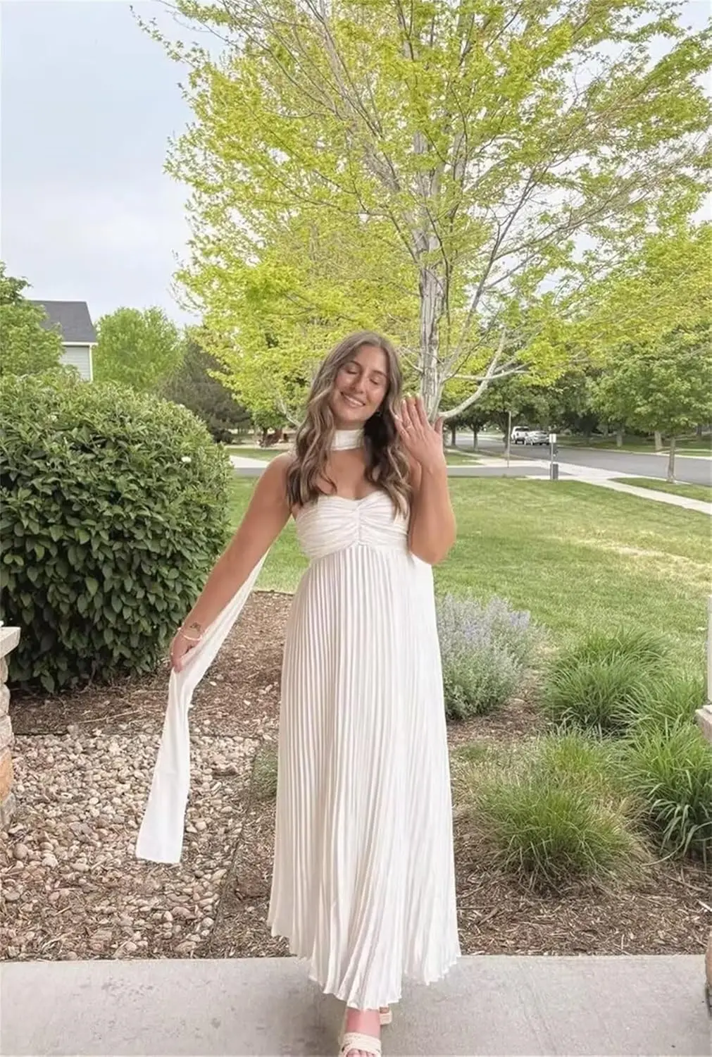 Strapless bruidsmeisjesjurken voor bruiloft Dames A-lijn geplooide formele avondjurk met sjaal feestjurken damesavond