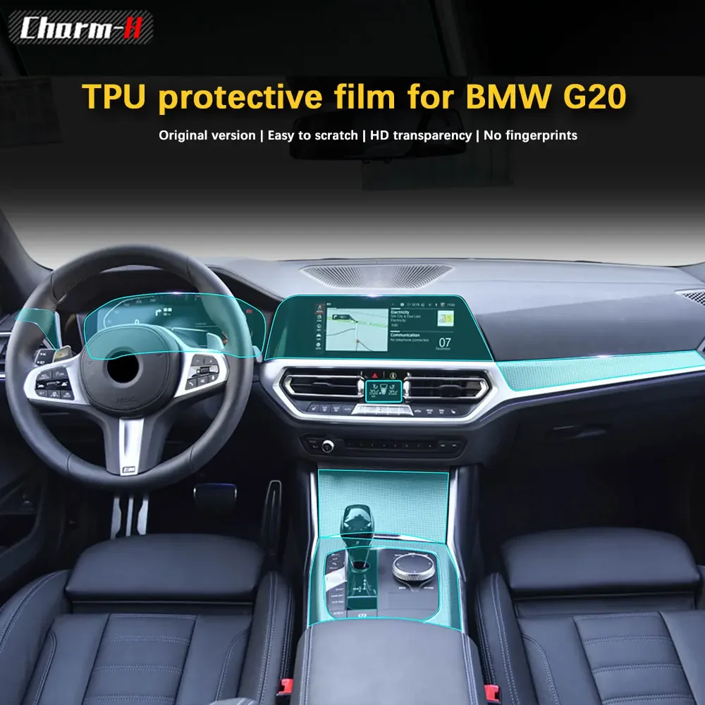 

Self Healing Navigation Display Gear Protective Film Interior Screen Central Console Protector Sticker For BMW 3 Series G20