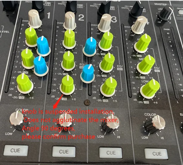 100 قطعة استبدال مقبض دوار EQ لبايونير DJ MIXER DJM djm-2000 900 850 750 700 800 DAA1176 DAA1305 ملون يمكنك اختيارها