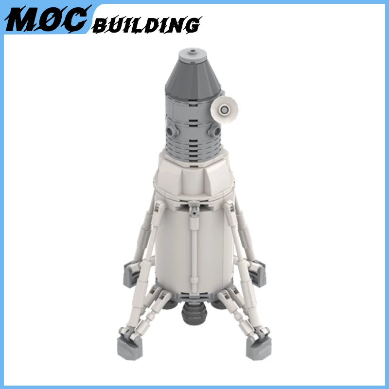 MOC Space Series Apollo Lander Concept 1961 Model Building Blocks Bricks 1:110 Scale Rocket Launch DIY Educational Toy Xmas Gift