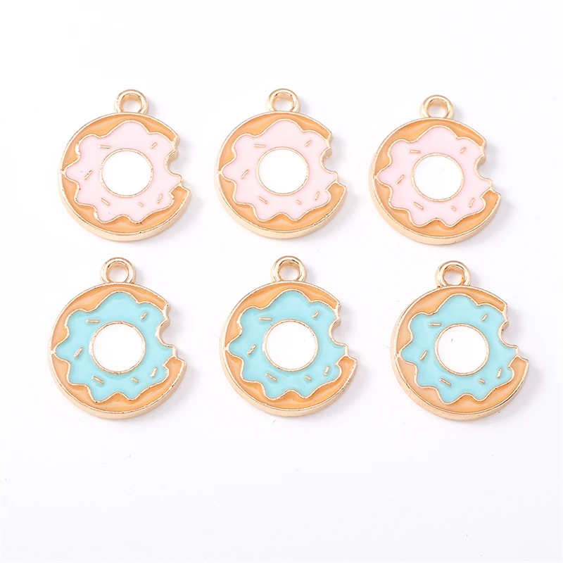 

Duarte 20Pcs/Lot Cute Enamel Food Egg Pancake Charms Pendants for Jewelry Making Necklaces Earrings Bracelet DIY Crafts Supplies