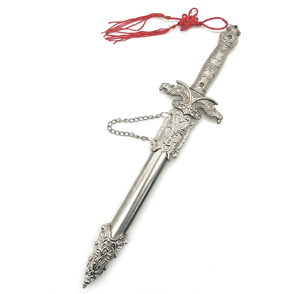 32 سنتيمتر السيوف الصينية القديمة لعبة الأجهزة الطرفية الفضة النسر السيف نموذج تحصيل مكتب الحلي الإبداعية هدية عيد ميلاد الصبي لعبة #6