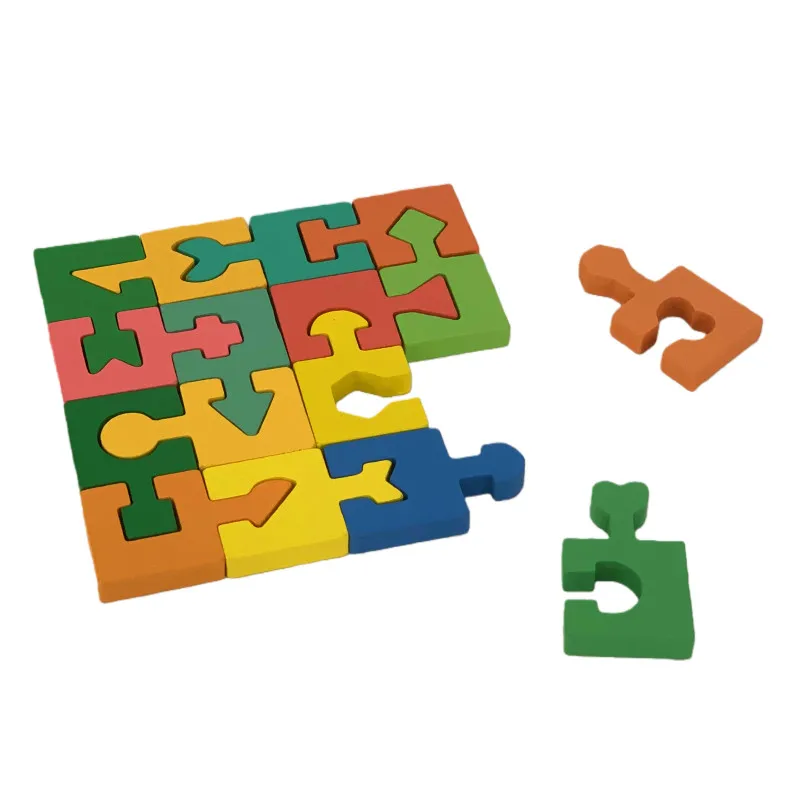 

Shape Matching Children Wooden Puzzle Assembly Kids Educational Toys Logical Thinking and Spatial Training.