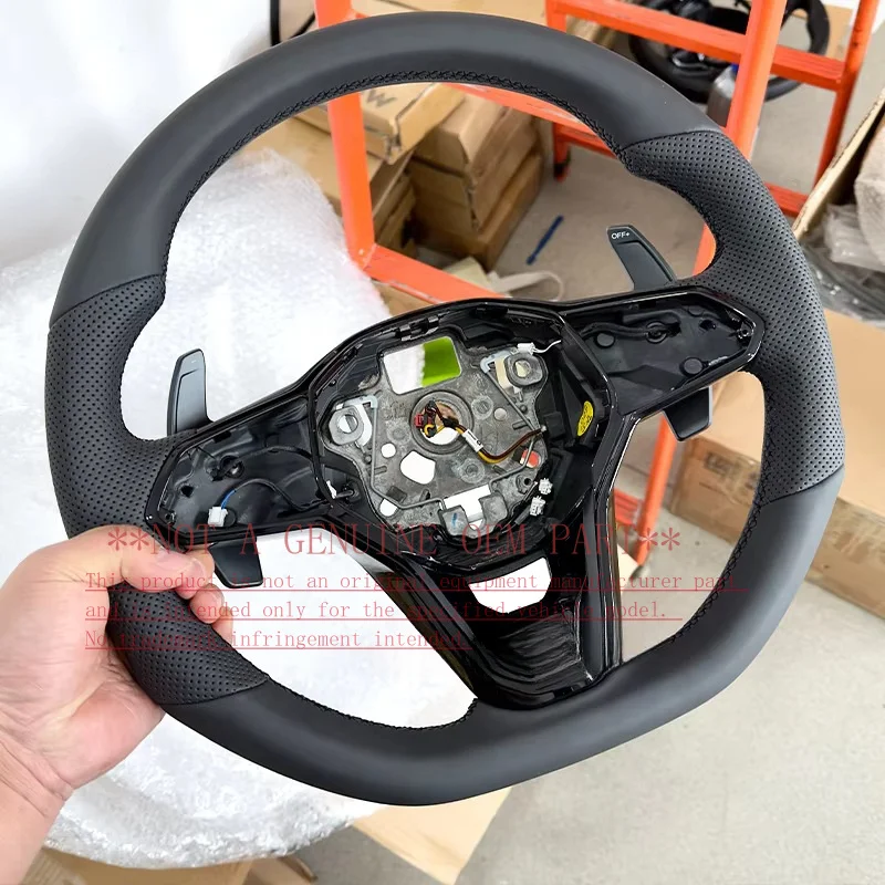 For Volkswagen Digital Steering Wheel Horn Cover For Golf 8 MK8 With Heating And Shift Paddles Support Acc