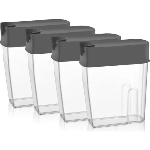 Qlux 4'lü Floppy Storage Container Anthracite 1700 ml