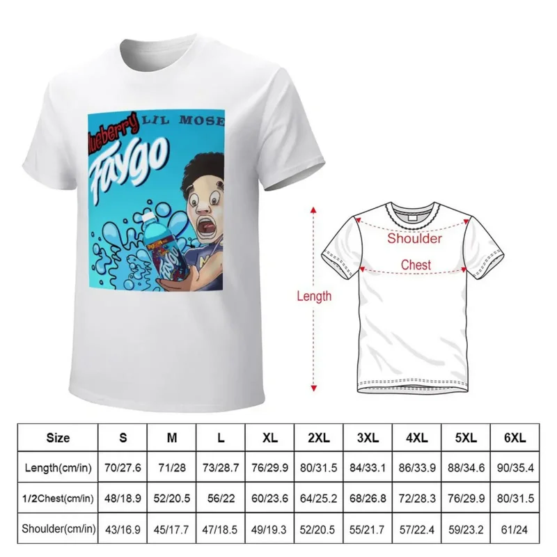 Blueberry Faygo Lil Mosey t-shirt custom design your own anime clothes mens big and tall t shirts