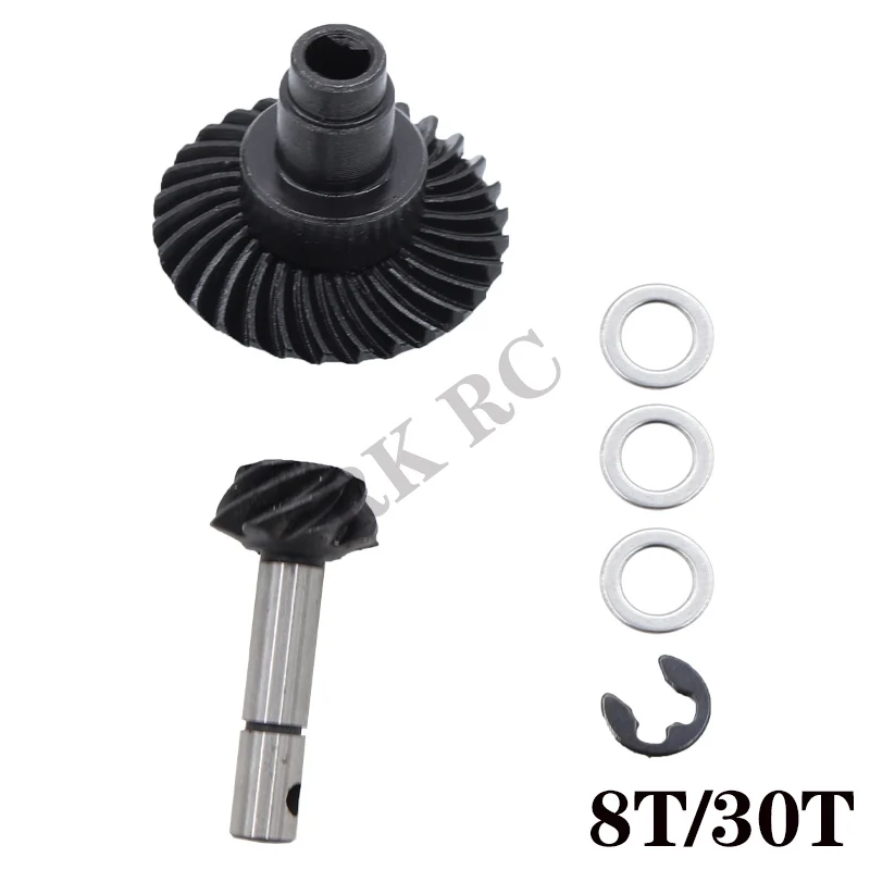 8T 24T/27T/30T/33T AR44 Locker Bevel Gears Overdrive for 1/10 RC Rock Crawler Axial SCX10 I II III 90046 Capra 1.9 Portal Axle