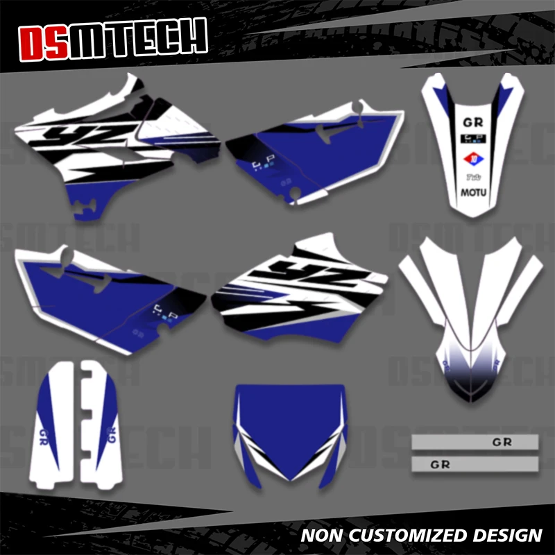 

DSMTECH Motorcycle Sticker Decal Custom Graphics Full Background For Yamaha YZ YZ85 85 85YZ 2015-2020 2019 2018 2017 2016