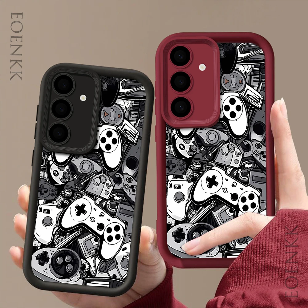 

Game Controller Graphic Phone Case For Samsung Galaxy A15 A55 A35 A25 S25 S24 S23 S22 S21 S20 Ultra FE Note 20 Plus Soft Cover