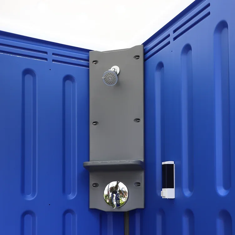 Mobile Plastic Shower Room Portable Outdoor Bathroom Cabin for Construction Site Temporary Facilities Workers Accommodationpromo