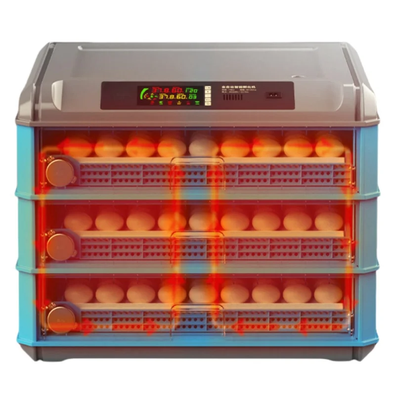 500 Capacity Fully Automatic Egg Incubator with Chick Roller Motor New PP Material for Chicken Duck Ostrich view 3